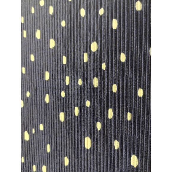 ASTR Juniors Size XL Faux Wrap Top Navy Blue Polka Dot Elastic Waist V-Neck - Picture 2 of 9